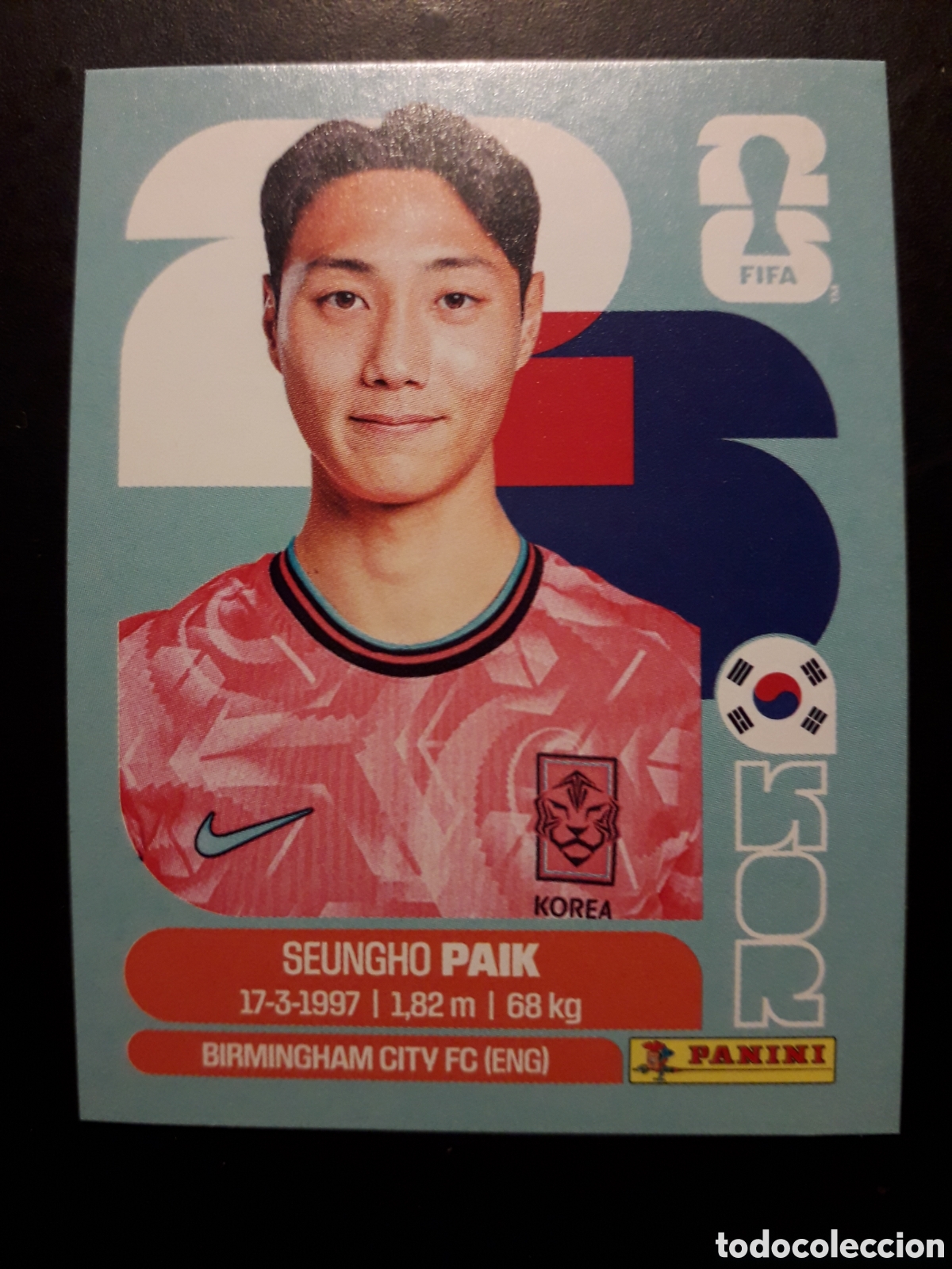 Cromos de F&uacute;tbol: S PAIK COREA DEL SUR KOR 14 MUNDIAL F&Uacute;TBOL 2026 FIFA WORLD CUP PANINI SIN PEGAR PEDIDO M&Iacute;NIMO 3&euro;