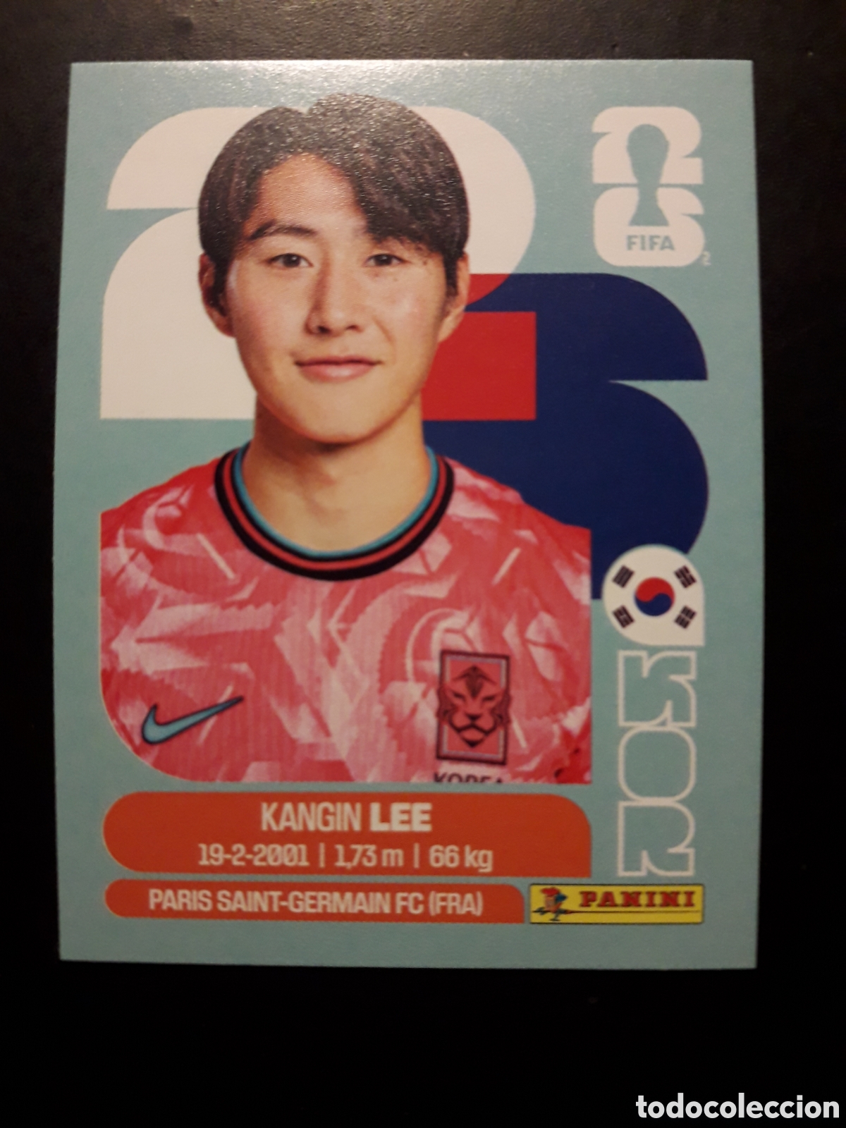 Cromos de F&uacute;tbol: KANGIN LEE COREA DEL SUR KOR 12 MUNDIAL F&Uacute;TBOL 2026 FIFA WORLD CUP PANINI SIN PEGAR PEDIDO M&Iacute;NIMO 3&euro;