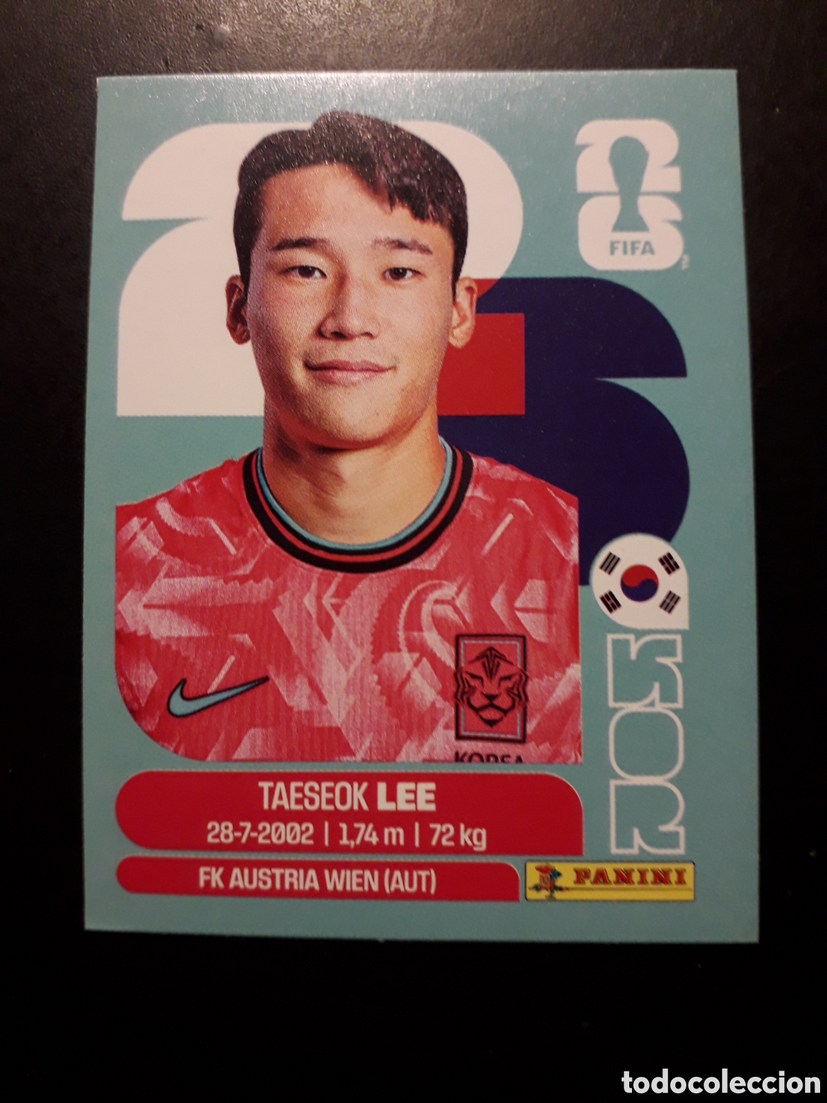 Cromos de F&uacute;tbol: T LEE COREA DEL SUR KOR 8 MUNDIAL F&Uacute;TBOL 2026 FIFA WORLD CUP PANINI SIN PEGAR PEDIDO M&Iacute;NIMO 3&euro;