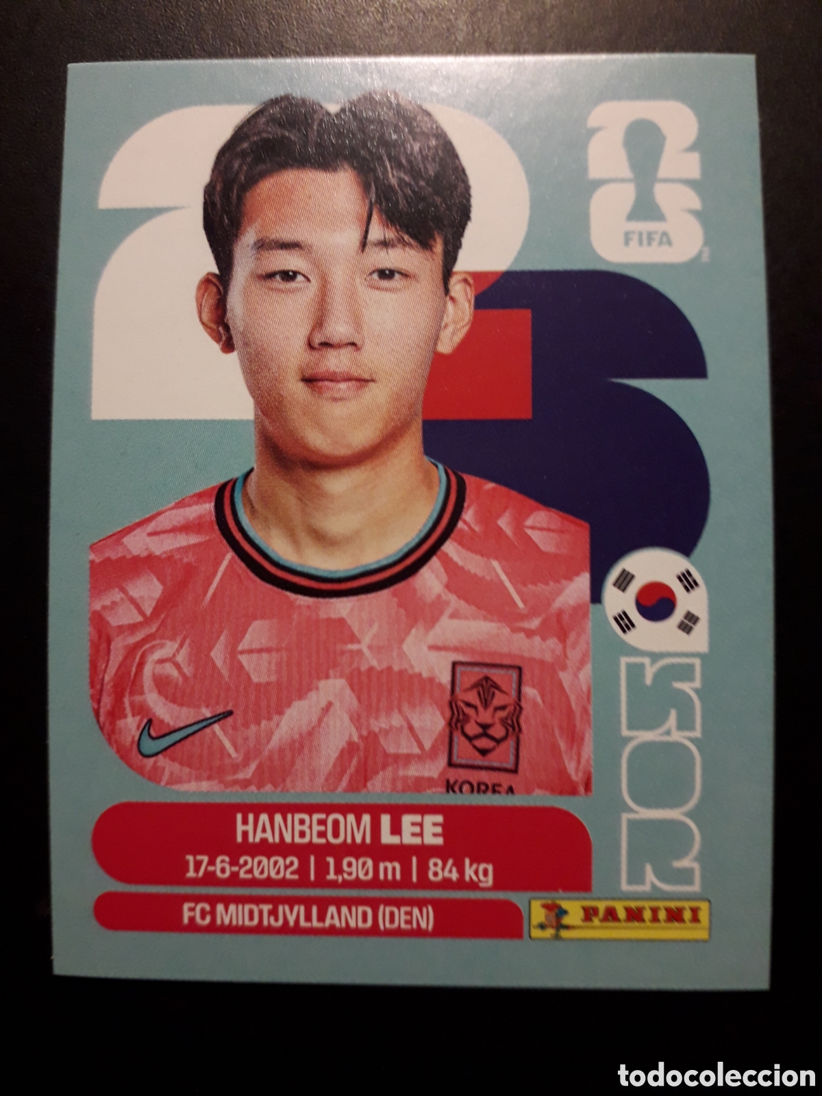 Cromos de F&uacute;tbol: H LEE COREA DEL SUR KOR 7 MUNDIAL F&Uacute;TBOL 2026 FIFA WORLD CUP PANINI SIN PEGAR PEDIDO M&Iacute;NIMO 3&euro;