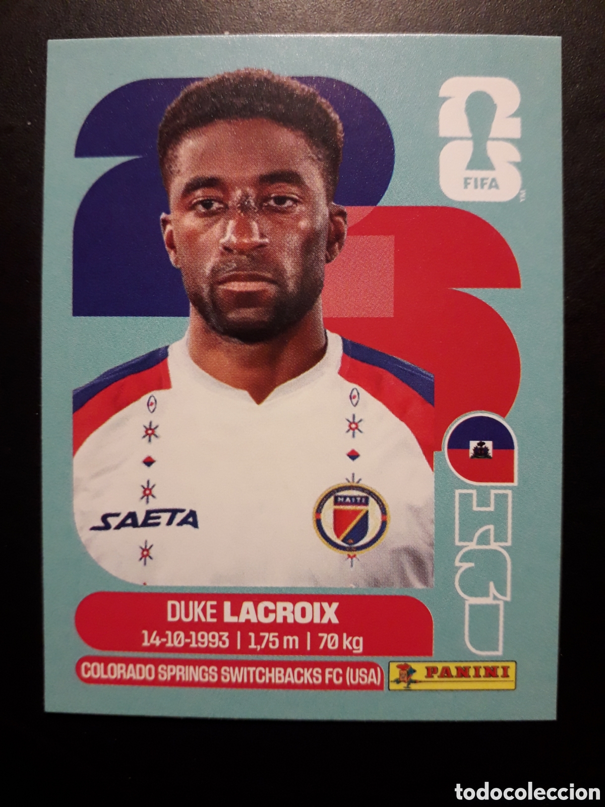 Cromos de F&uacute;tbol: LACROIX HAIT&Iacute; HAI 7 MUNDIAL F&Uacute;TBOL 2026 FIFA WORLD CUP PANINI SIN PEGAR PEDIDO M&Iacute;NIMO 3&euro;