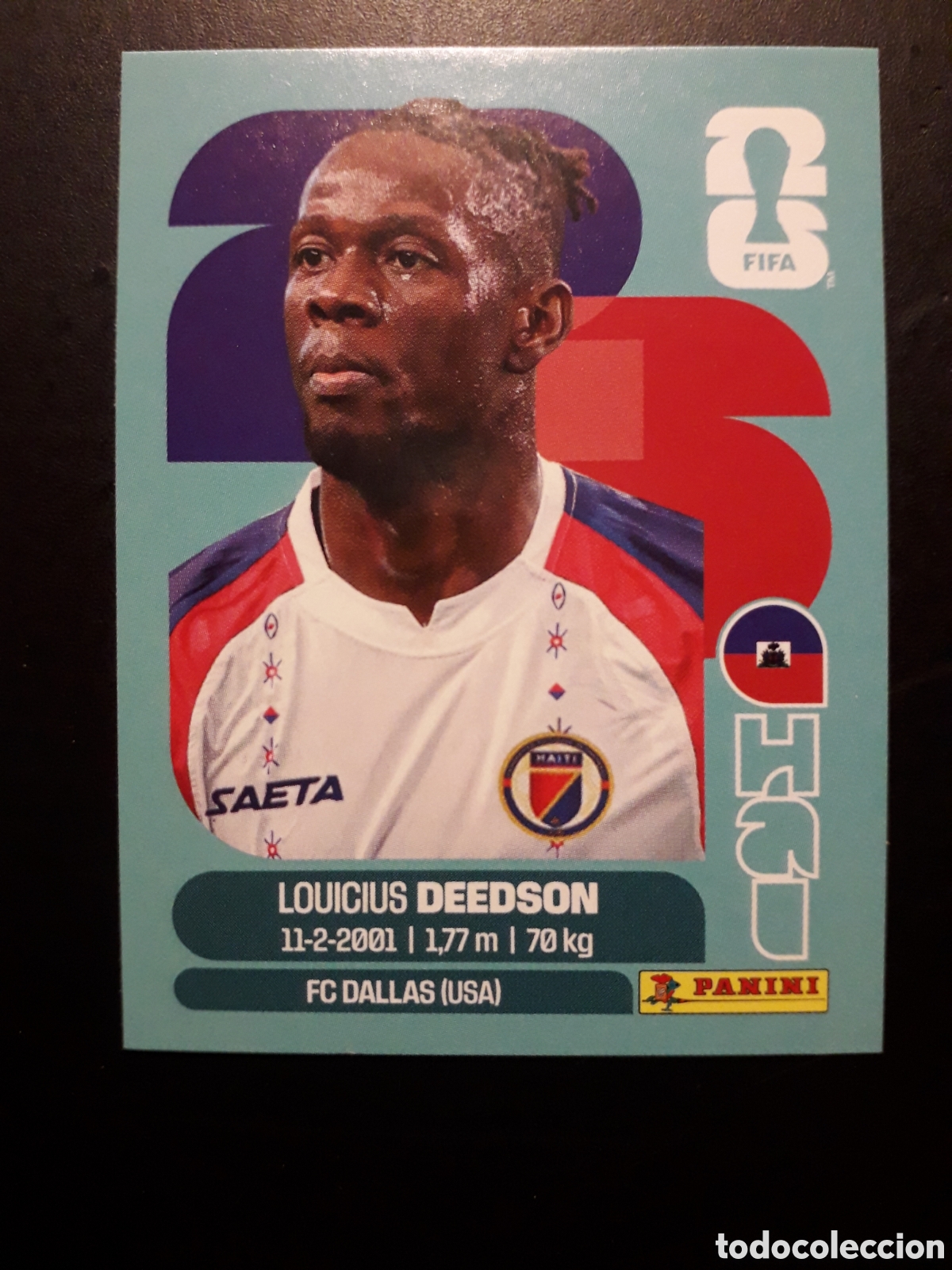 Cromos de F&uacute;tbol: DEEDSON HAIT&Iacute; HAI 19 MUNDIAL F&Uacute;TBOL 2026 FIFA WORLD CUP PANINI SIN PEGAR PEDIDO M&Iacute;NIMO 3&euro;
