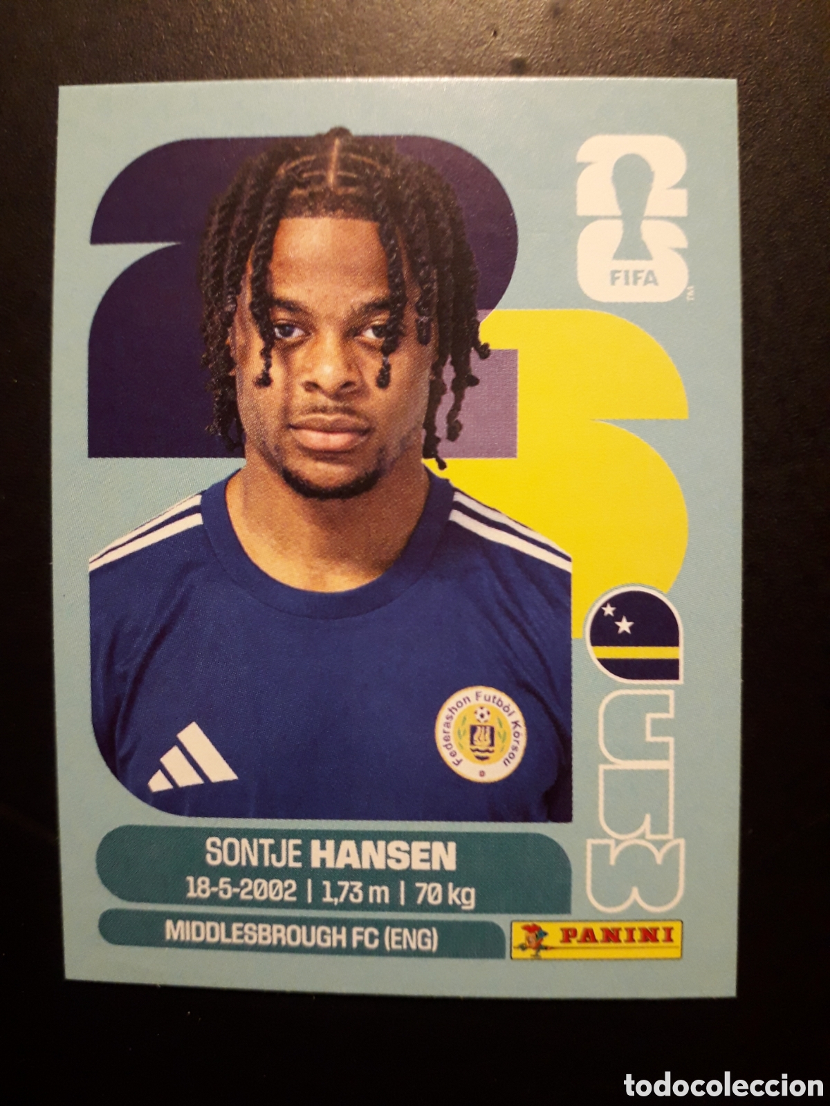 Cromos de F&uacute;tbol: HANSEN CURA&Ccedil;AO CUW 20 MUNDIAL F&Uacute;TBOL 2026 FIFA WORLD CUP PANINI SIN PEGAR PEDIDO M&Iacute;NIMO 3&euro;