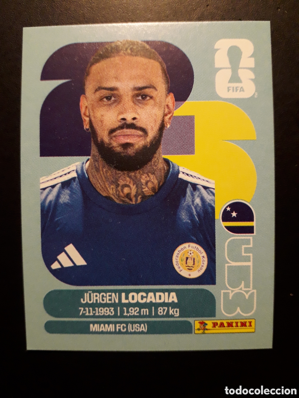 Cromos de F&uacute;tbol: LOCADIA CURA&Ccedil;AO CUW 17 MUNDIAL F&Uacute;TBOL 2026 FIFA WORLD CUP PANINI SIN PEGAR PEDIDO M&Iacute;NIMO 3&euro;