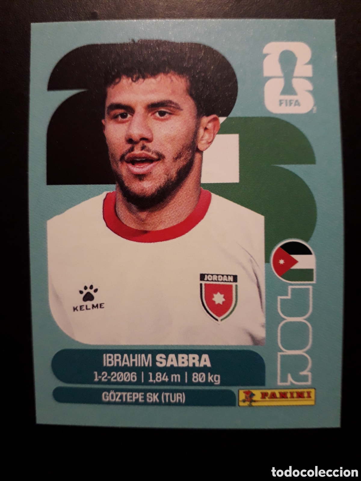 Cromos de F&uacute;tbol: SABRA JORDANIA JOR 20 MUNDIAL F&Uacute;TBOL 2026 FIFA WORLD CUP PANINI SIN PEGAR PEDIDO M&Iacute;NIMO 3&euro;