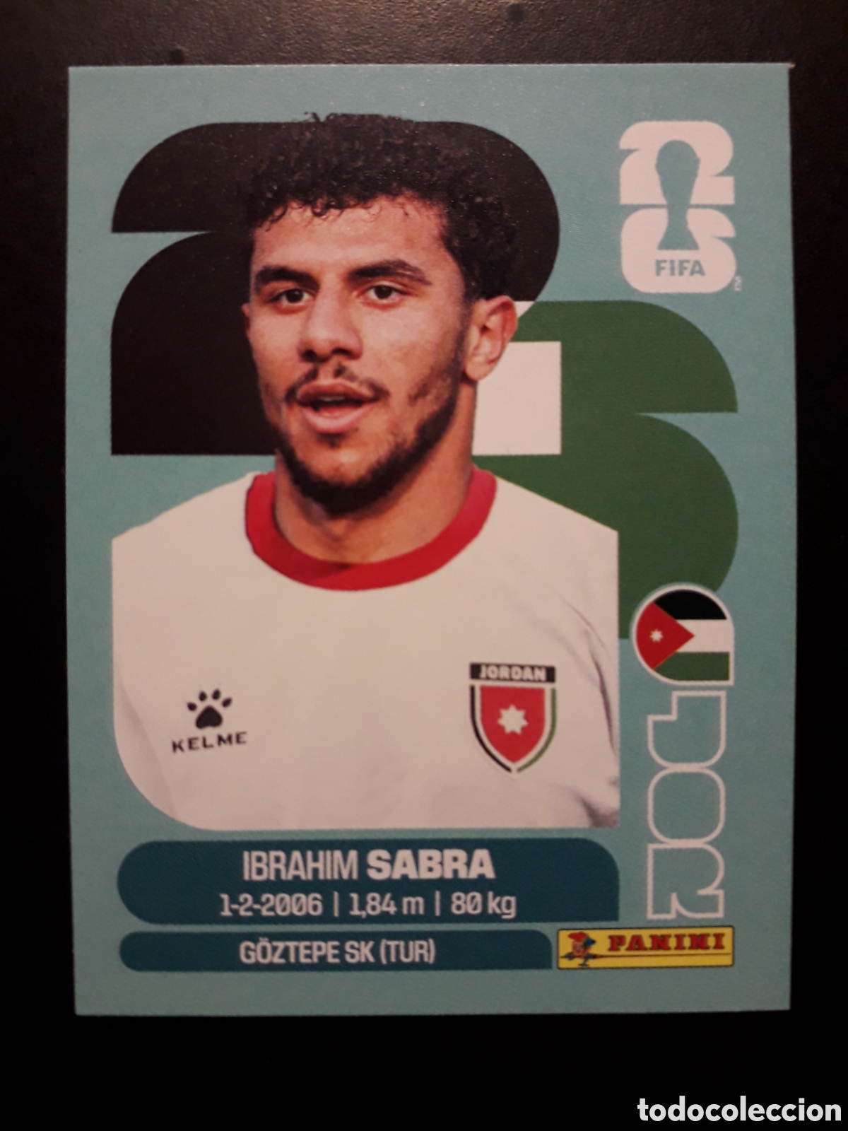 Cromos de F&uacute;tbol: SABRA JORDANIA JOR 20 MUNDIAL F&Uacute;TBOL 2026 FIFA WORLD CUP PANINI SIN PEGAR PEDIDO M&Iacute;NIMO 3&euro;