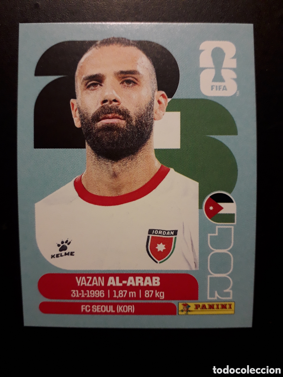 Cromos de F&uacute;tbol: AL ARAB JORDANIA JOR 5 MUNDIAL F&Uacute;TBOL 2026 FIFA WORLD CUP PANINI SIN PEGAR PEDIDO M&Iacute;NIMO 3&euro;