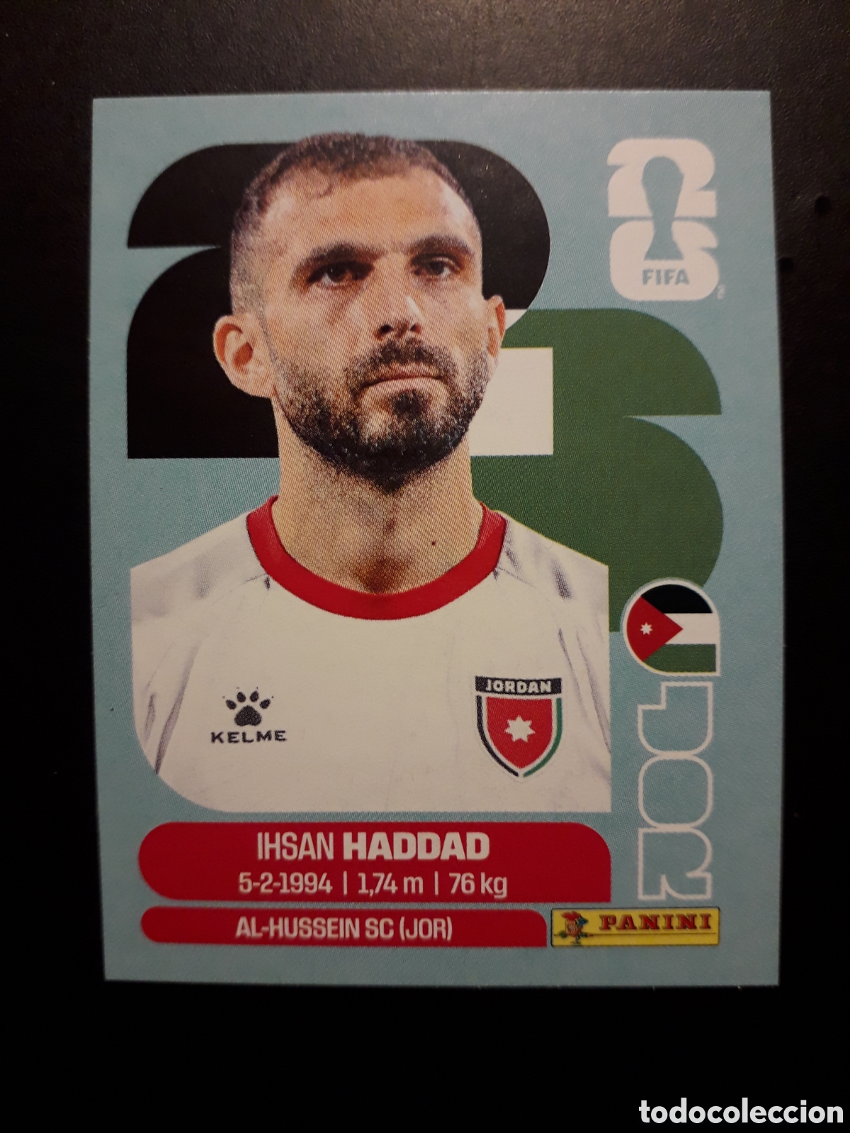 Fu&szlig;ball-Sticker: HADDAD JORDANIA JOR 3 MUNDIAL F&Uacute;TBOL 2026 FIFA WORLD CUP PANINI SIN PEGAR PEDIDO M&Iacute;NIMO 3&euro;
