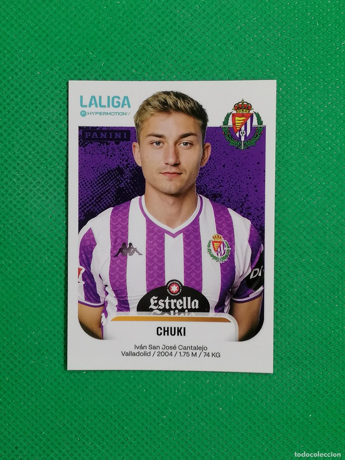Cromos de F&uacute;tbol: 395 A 395B CHUKI VALLADOLID ⚽ PANINI LIGA HYPERMOTION 25 26 2025 2026 ⚽