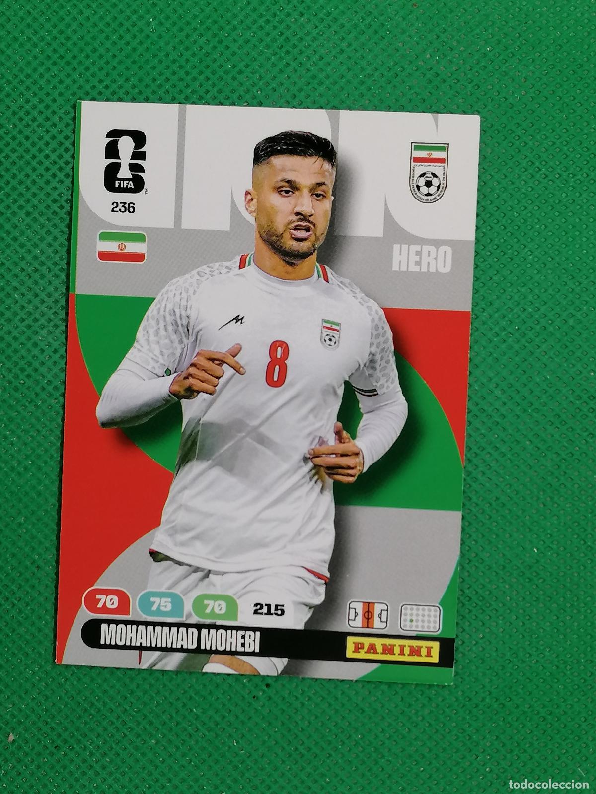 Cromos de F&uacute;tbol: 236 MOHAMMAD MOHEBI IRAN HERO ⚽ PANINI ADRENALYN FIFA WORLD CUP 26 2026 ⚽