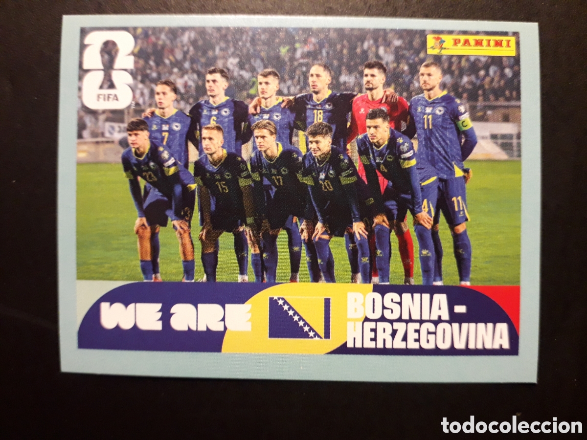 Cromos de F&uacute;tbol: EQUIPO BOSNIA HERCEGOVINA BIH 13 MUNDIAL F&Uacute;TBOL 2026 FIFA WORLD CUP PANINI SIN PEG PEDIDO M&Iacute;NIMO 3&euro;