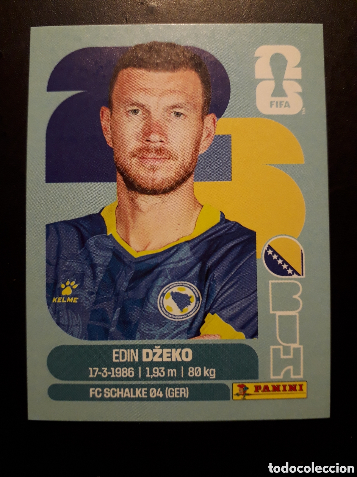 Cromos de F&uacute;tbol: DŽEKO BOSNIA HERCEGOVINA BIH 18 MUNDIAL F&Uacute;TBOL 2026 FIFA WORLD CUP PANINI SIN PEGAR PEDIDO M&Iacute;NIMO 3&euro;