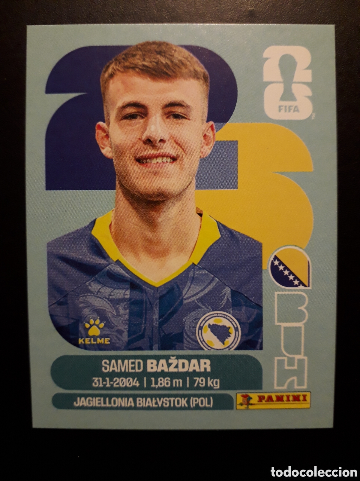 Cromos de F&uacute;tbol: BAŽDAR BOSNIA HERCEGOVINA BIH 19 MUNDIAL F&Uacute;TBOL 2026 FIFA WORLD CUP PANINI SIN PEG PEDIDO M&Iacute;NIMO 3&euro;