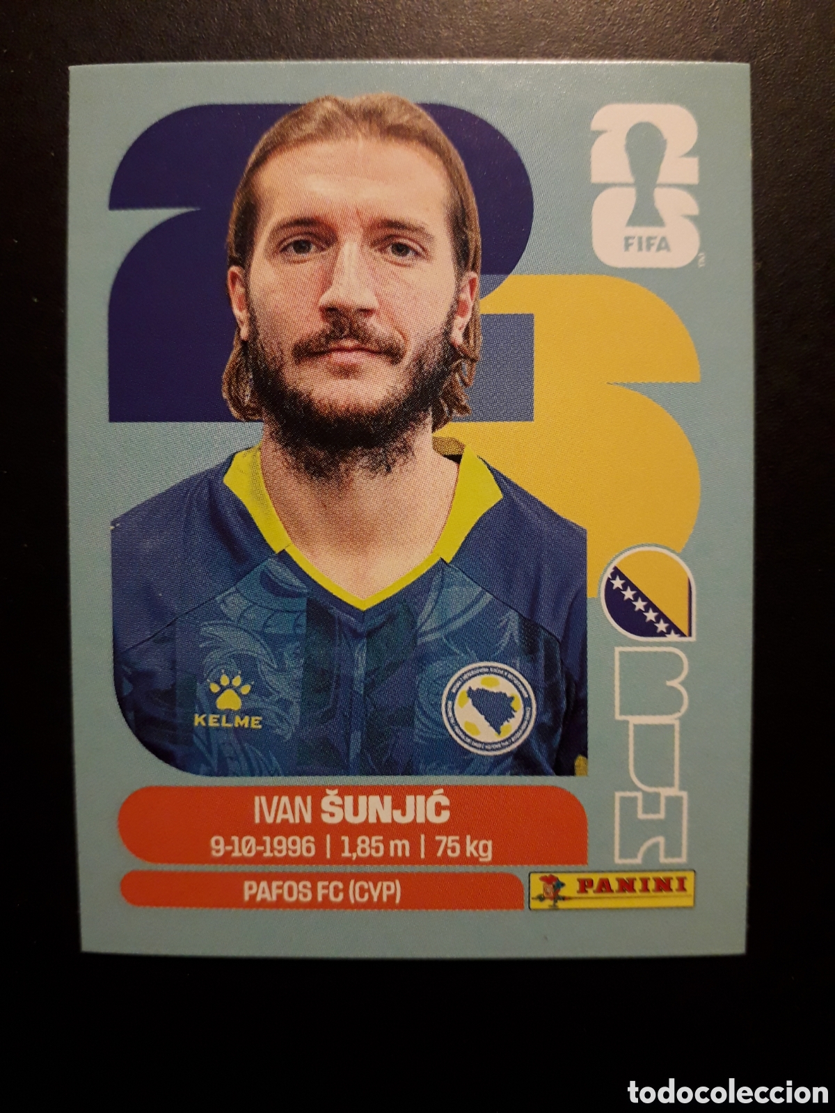 Cromos de F&uacute;tbol: &Scaron;UNJIĆ BOSNIA HERCEGOVINA BIH 11 MUNDIAL F&Uacute;TBOL 2026 FIFA WORLD CUP PANINI SIN PEG PEDIDO M&Iacute;NIMO 3&euro;