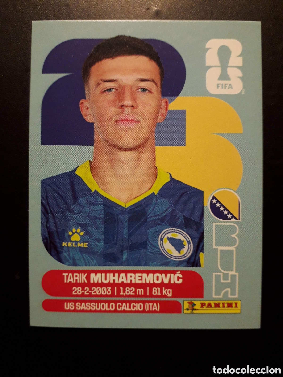 Cromos de F&uacute;tbol: MUHAREMOVIĆ BOSNIA HERCEGOVINA BIH 5 MUNDIAL F&Uacute;TBOL 2026 FIFA WORLD CUP PANINI PEDIDO M&Iacute;NIMO 3&euro;