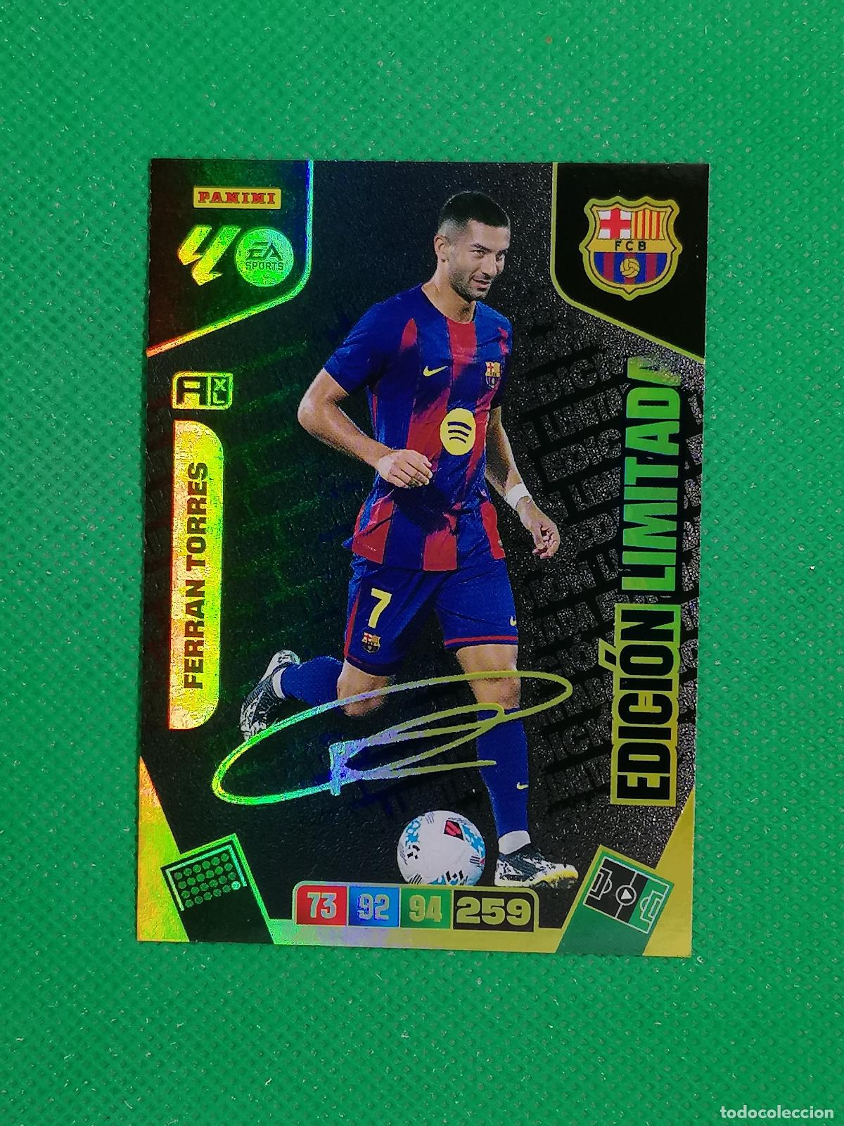 Football Stickers: FERRAN TORRES BARCELONA FIRMA IMPRESA EDICION LIMITADA ⚽ LIGA ADRENALYN XL 2025 2026 25 26 ⚽