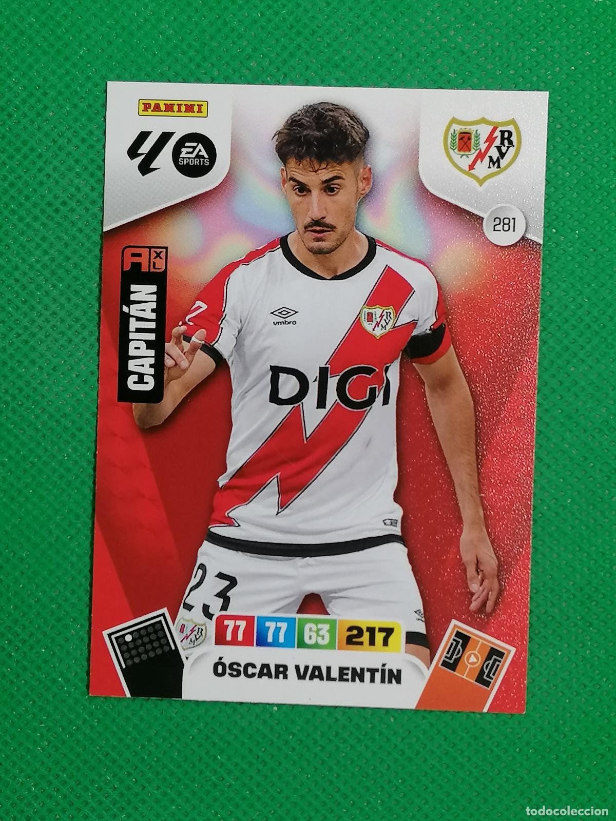 Cromos de F&uacute;tbol: 281 OSCAR VALENTIN RAYO VALLECANO ⚽ LIGA ADRENALYN XL 2025 2026 25 26 ⚽