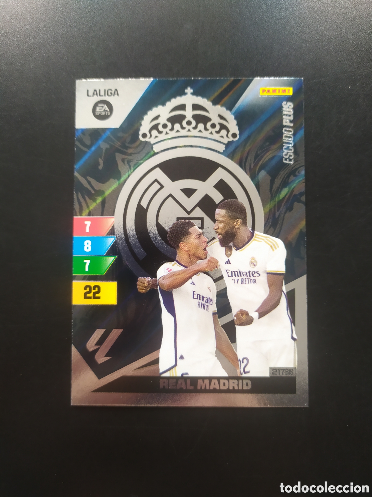 Cromos de F&uacute;tbol: Adrenalyn 2023 2024 23 24 panini escudo n&deg; 217 bis Real Madrid