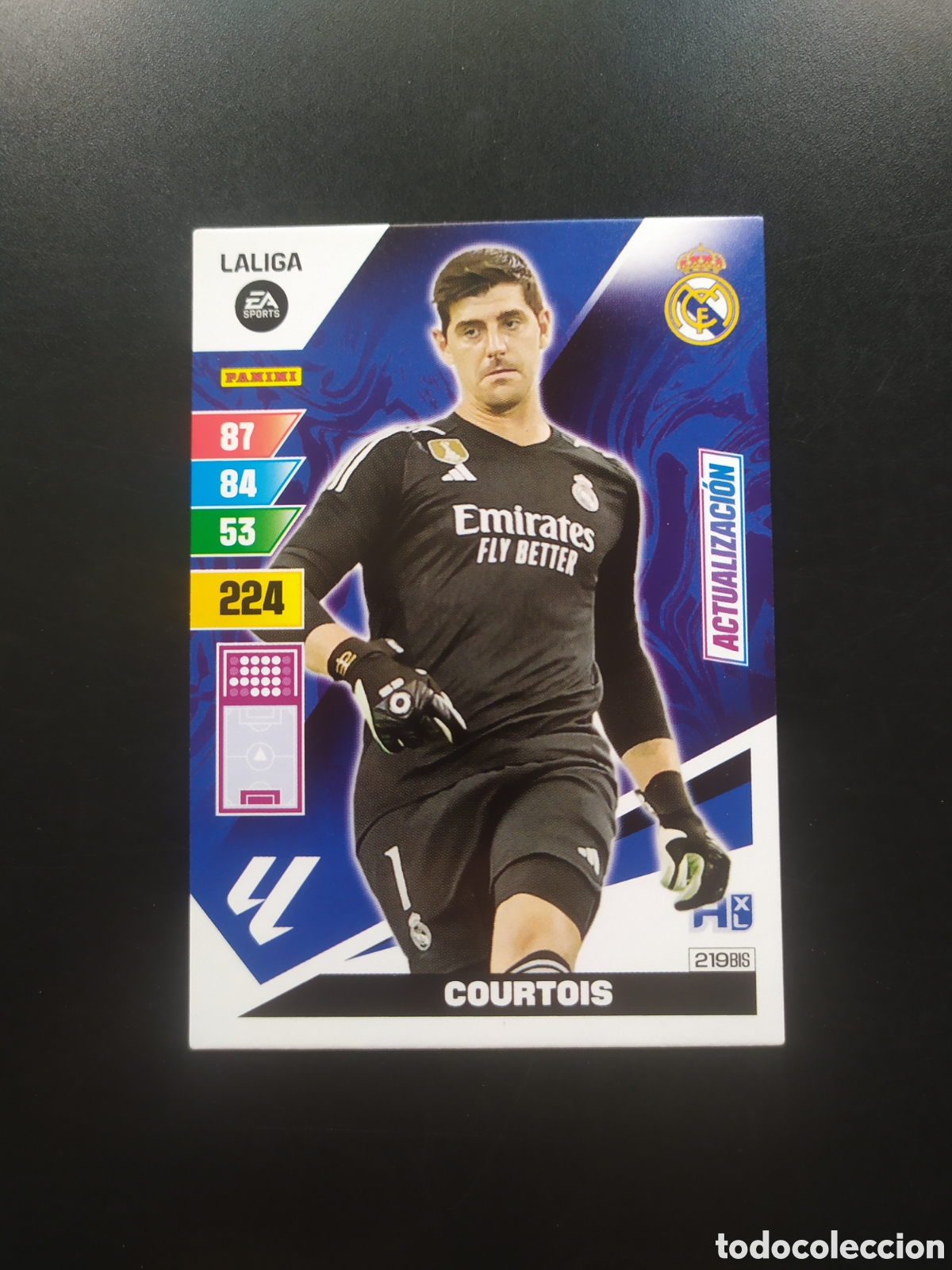 Cromos de F&uacute;tbol: Adrenalyn 2023 2024 23 24 panini Courtois actualizaci&oacute;n n&deg; 219 bis Real Madrid
