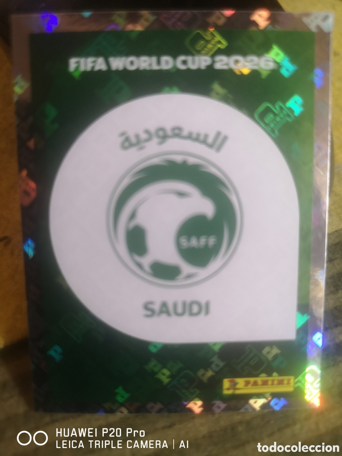 Cromos de F&uacute;tbol: MUNDIAL FIFA WORLD CUP 2026 STICKER ESCUDO LOGO ARABIA SAUDI - KSA 1