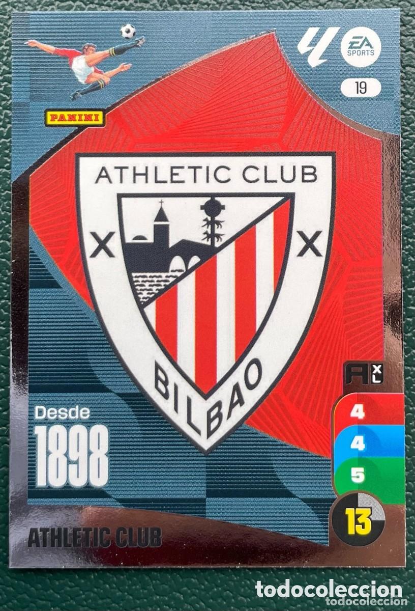 Cromos de F&uacute;tbol: 19 ESCUDO ATHLETIC DE BILBAO FICHAS ALBUM ADRENALYN XL 2024 2025 24 25