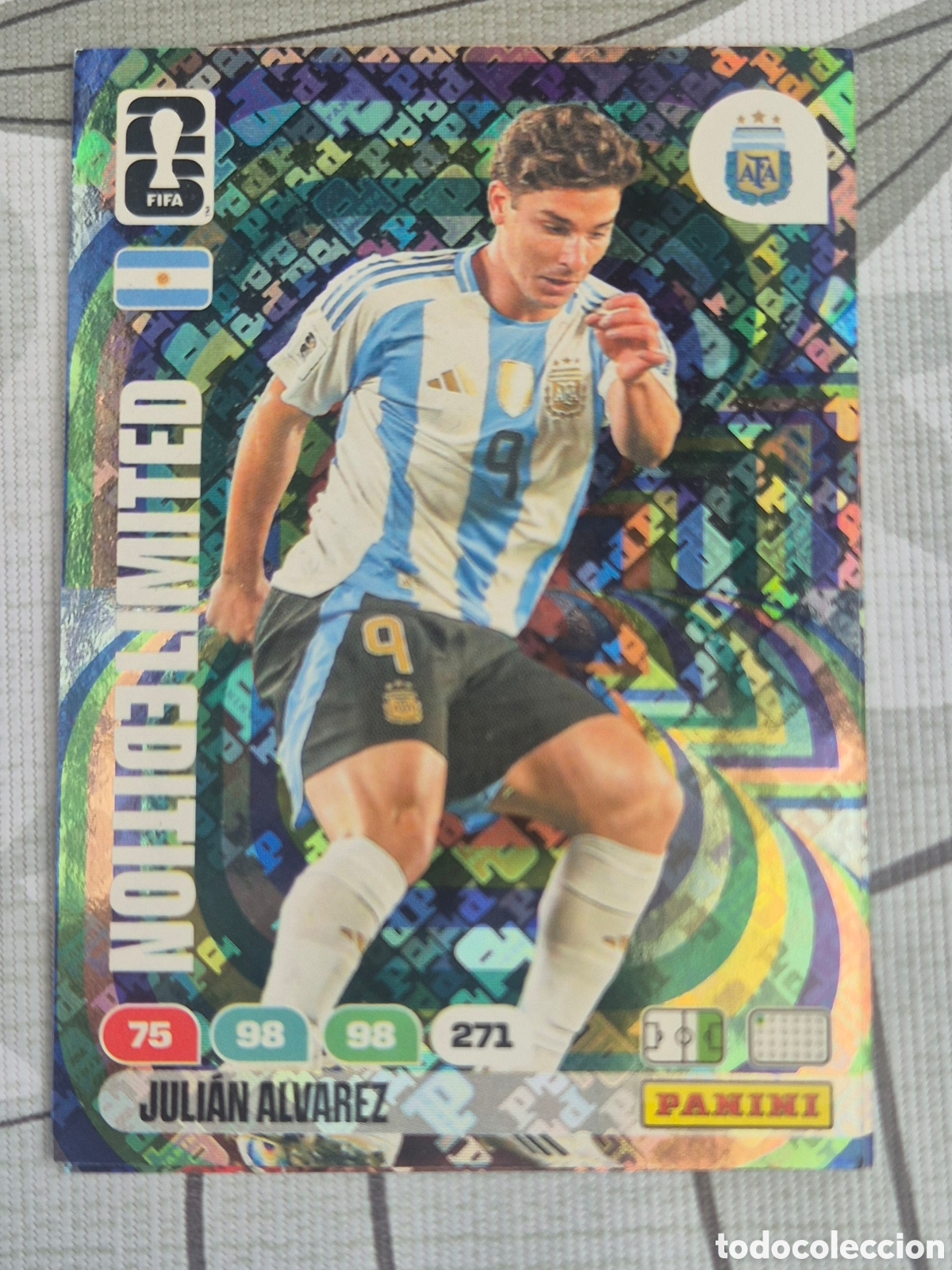 Cromos de F&uacute;tbol: Julian alvarez Argentina limited edition adrenalyn fifa world cup 2026