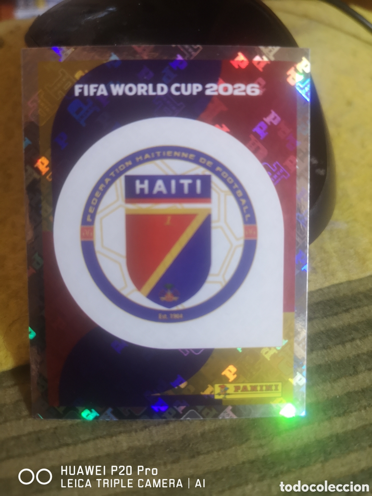 Cromos de F&uacute;tbol: MUNDIAL FIFA WORLD CUP 2026 STICKER ESCUDO LOGO HAITI - HAI 1