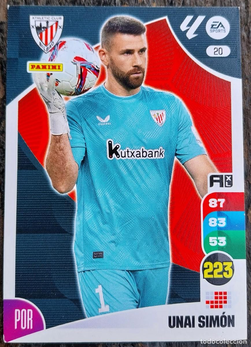 Cromos de Futebol: 20 UNAI SIMON ATHLETIC DE BILBAO FICHAS ALBUM ADRENALYN XL 2024 2025 24 25