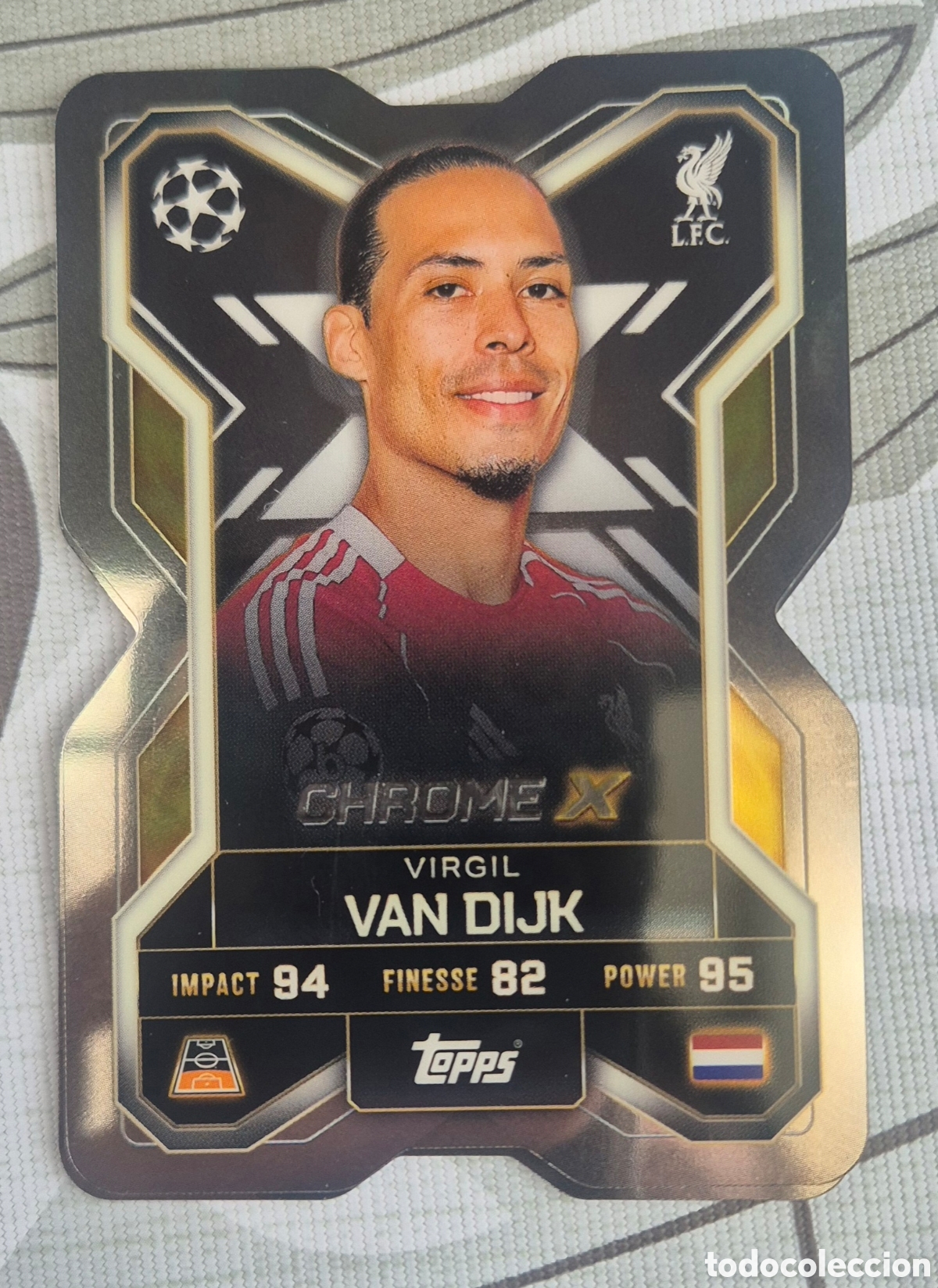 Cromos de F&uacute;tbol: Van dijk liverpool chrome x topps match attax 2026