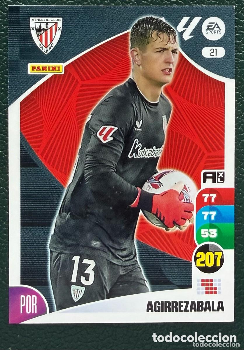 Cromos de F&uacute;tbol: 21 AGIRREZABALA ATHLETIC DE BILBAO FICHAS ALBUM ADRENALYN XL 2024 2025 24 25