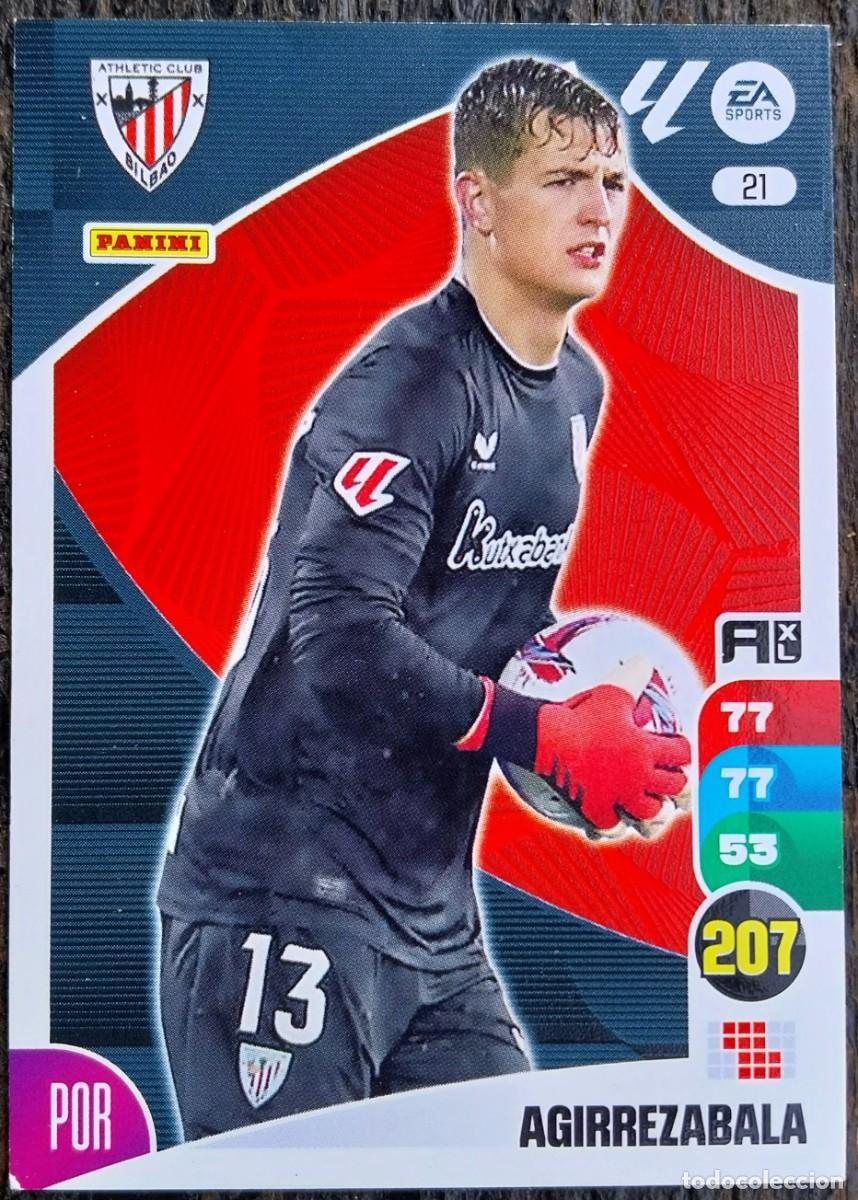Cromos de Futebol: 21 AGIRREZABALA ATHLETIC DE BILBAO FICHAS ALBUM ADRENALYN XL 2024 2025 24 25