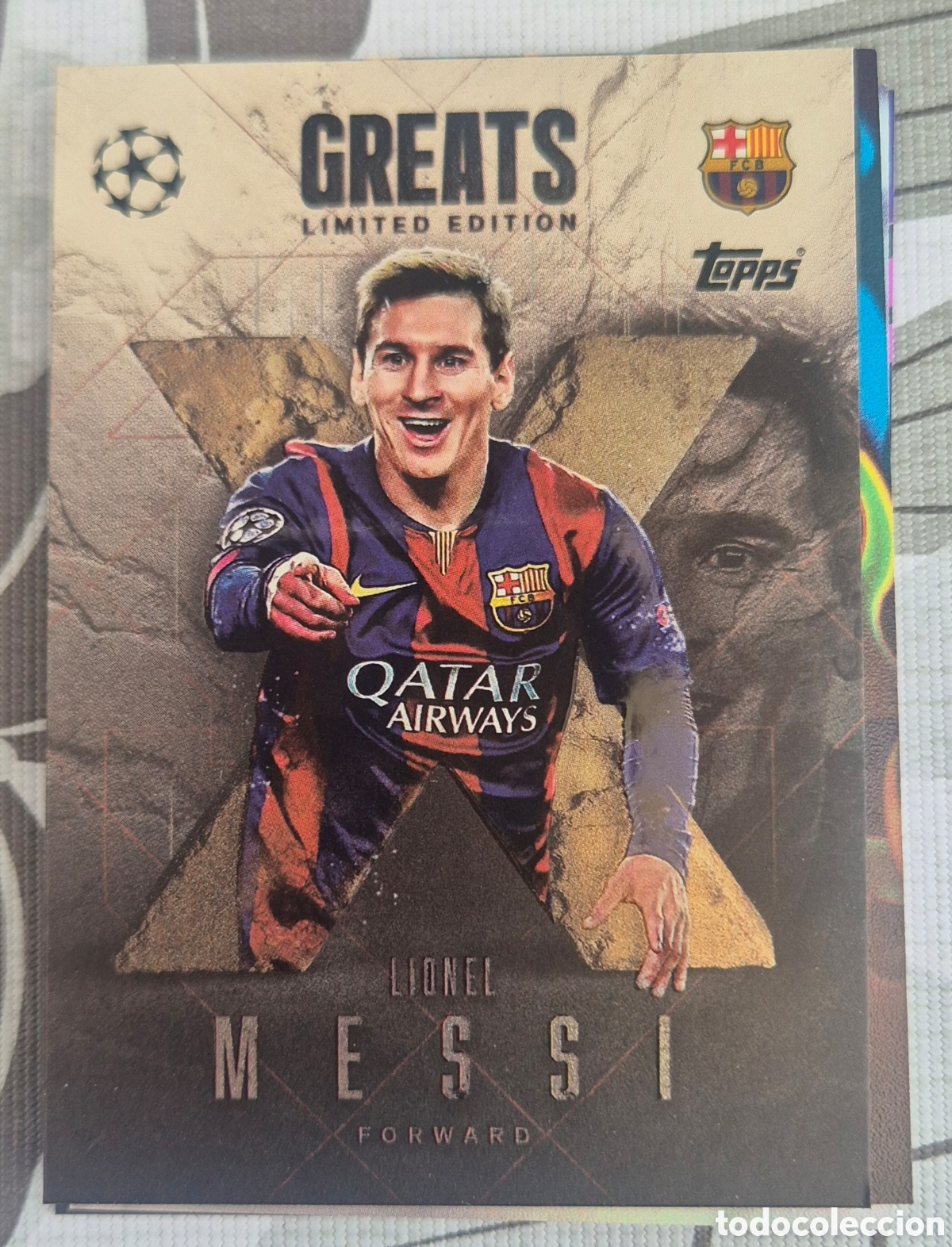 Cromos de F&uacute;tbol: Messi barcelona greats limited edition topps match attax 2026