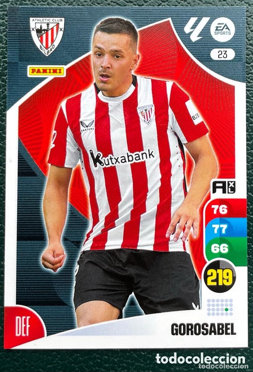 Cromos de F&uacute;tbol: 23 GOROSABEL ATHLETIC DE BILBAO FICHAS ALBUM ADRENALYN XL 2024 2025 24 25