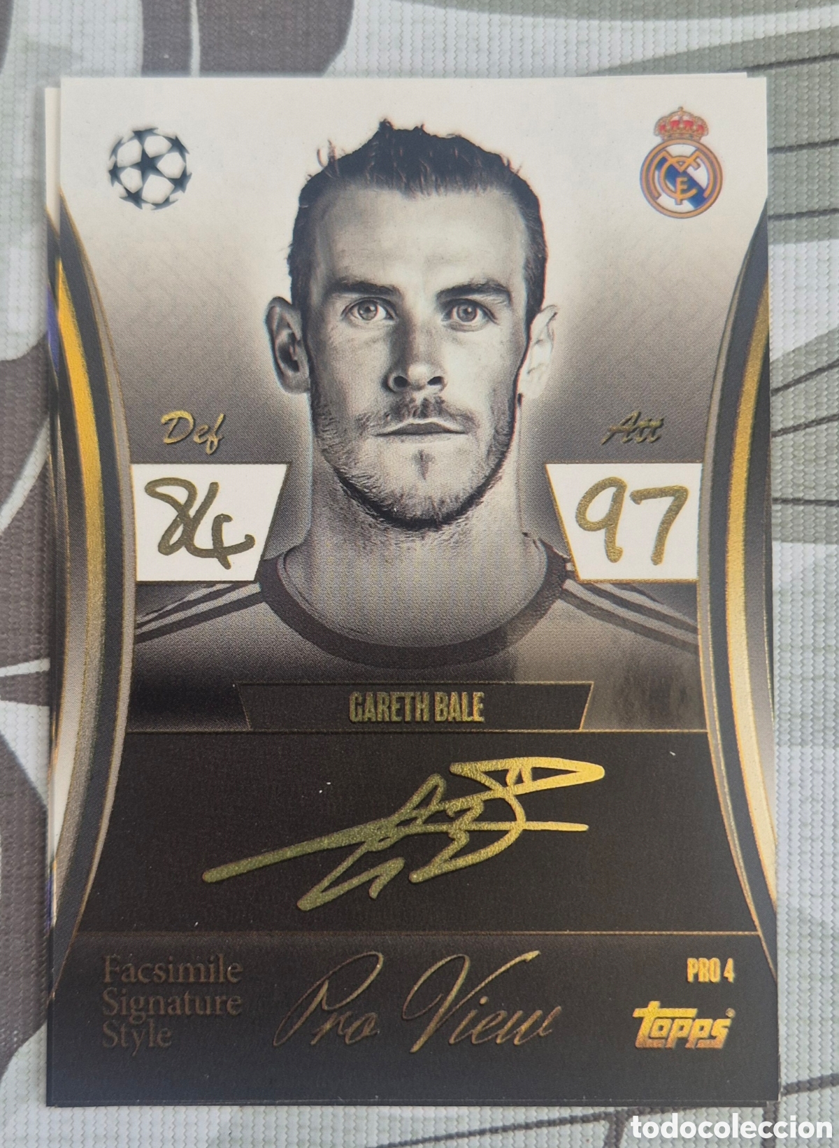Cromos de F&uacute;tbol: PRO4 bale madrid pro view topps match attax 2026