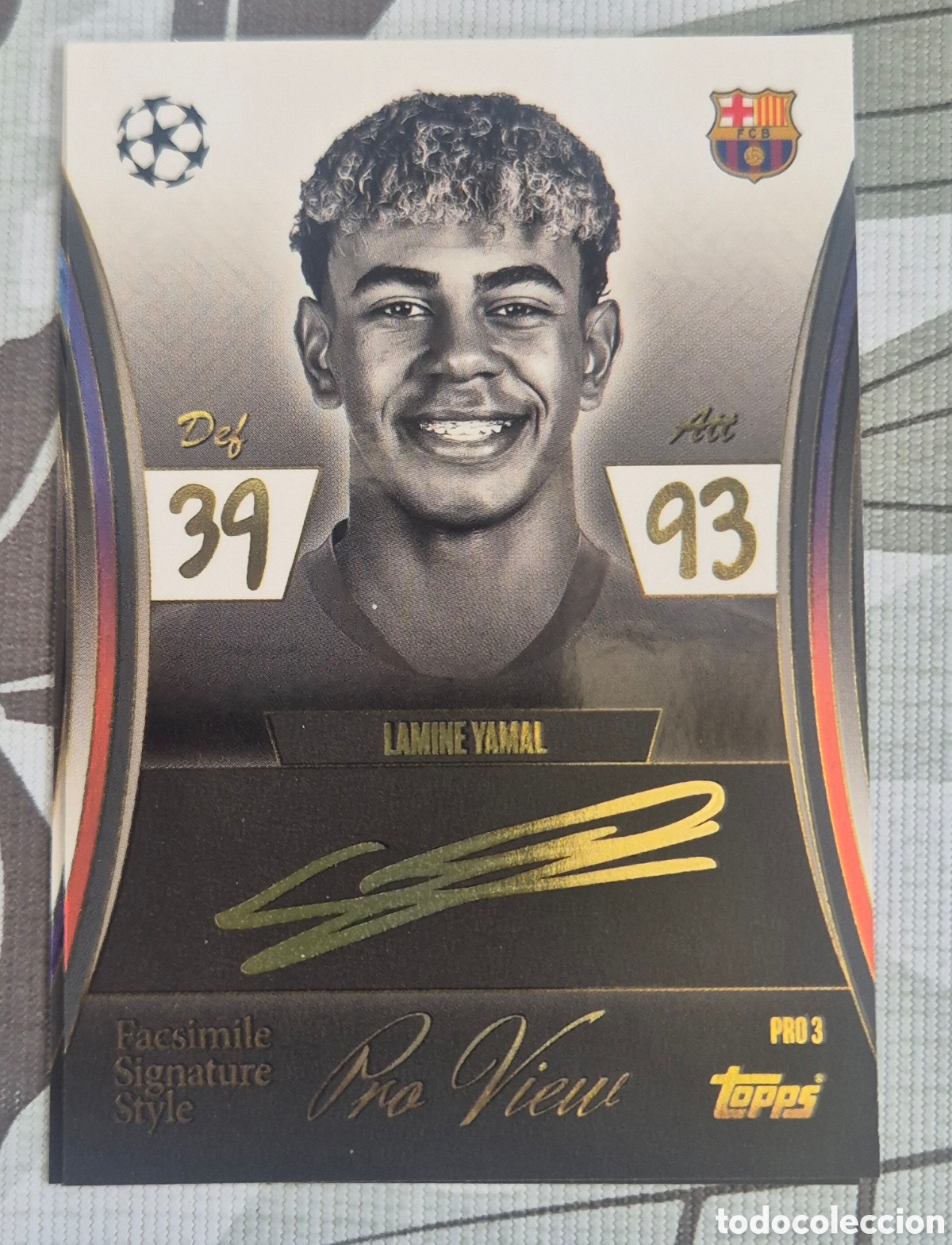 Cromos de Futebol: PRO3 lamine yamal barcelona pro view topps match attax 2026