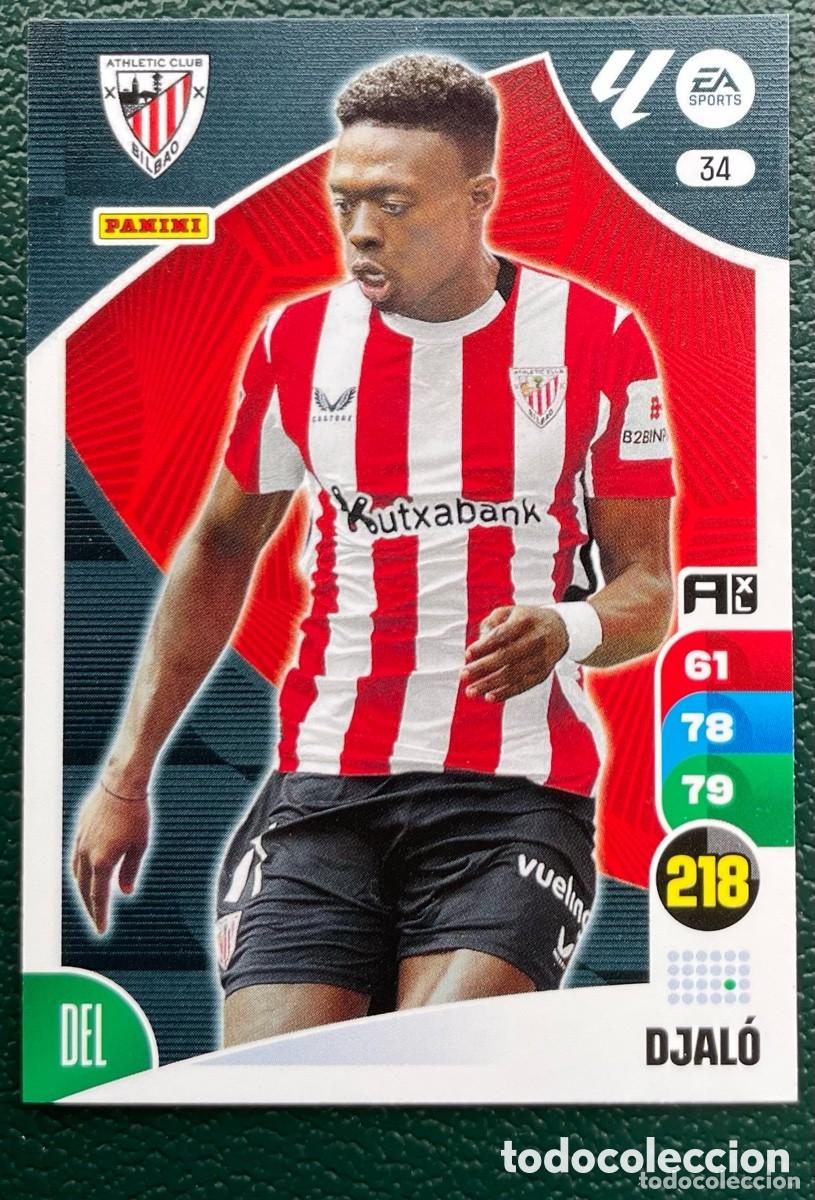Football Stickers: 34 DJALO ATHLETIC DE BILBAO FICHAS ALBUM ADRENALYN XL 2024 2025 24 25