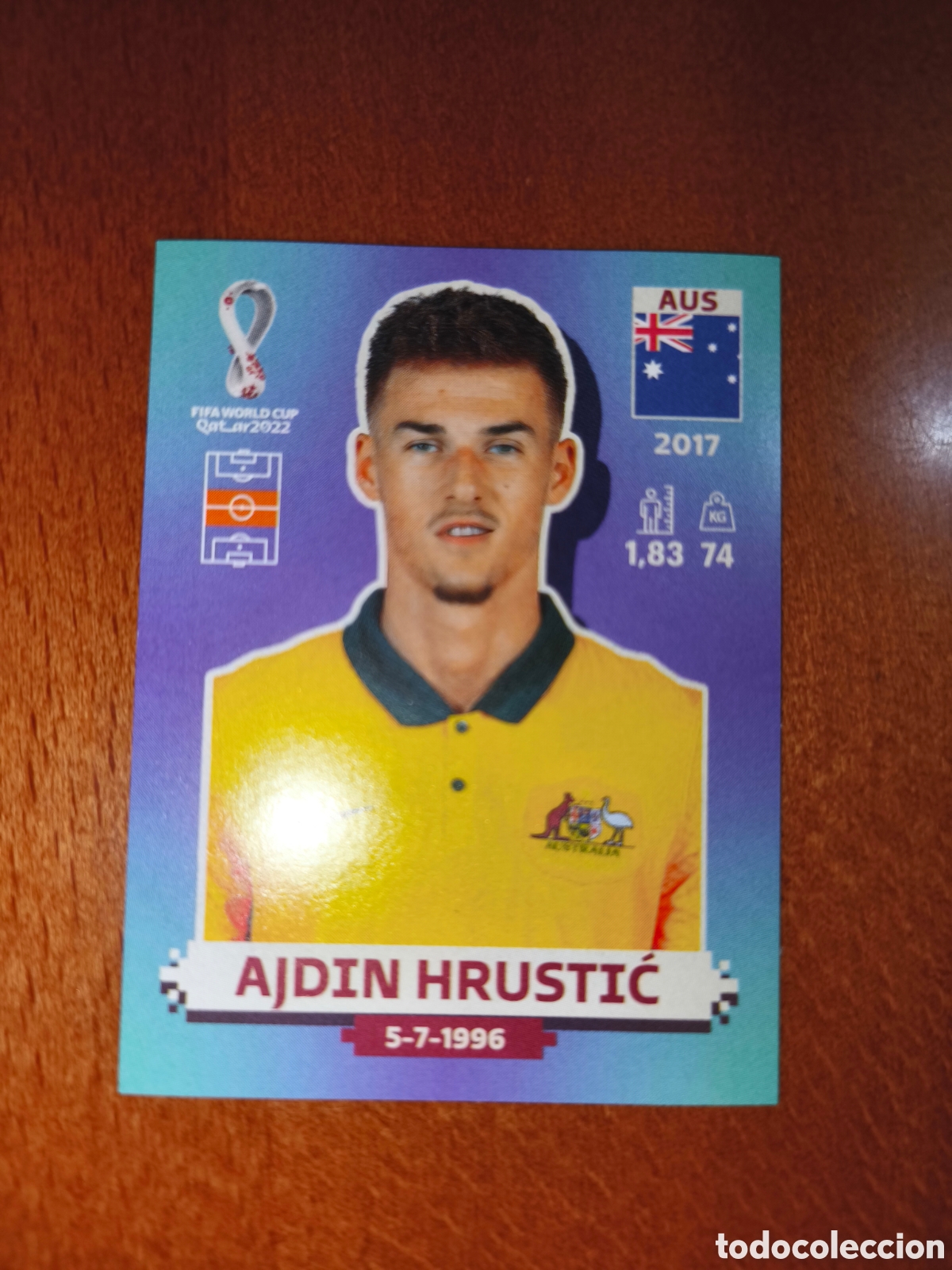 Football Stickers: Ajdin Hrustic AUS 11 Fifa World Cup Qatar 2022 Australia