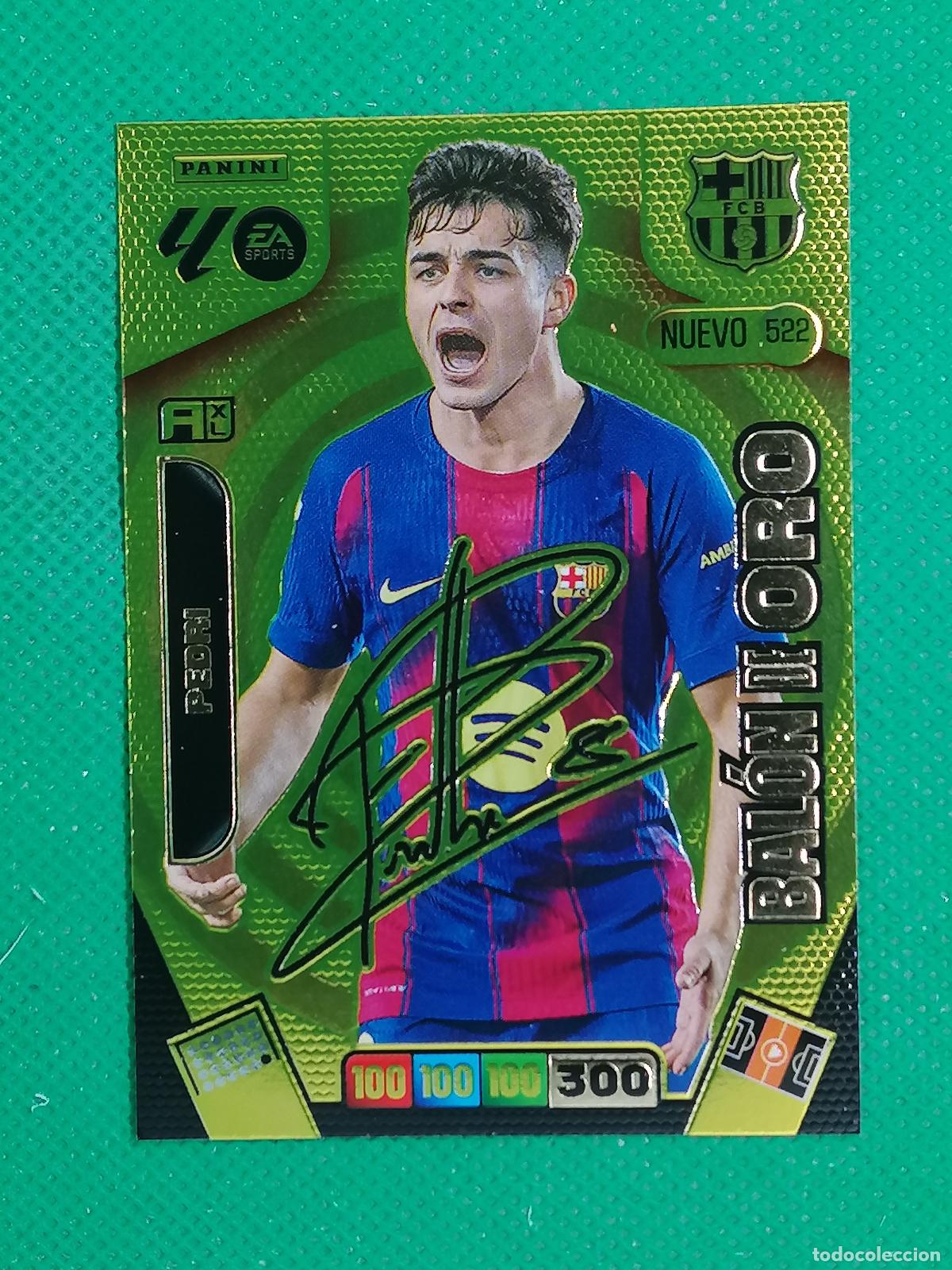 Football Stickers: 522 PEDRI BARCELONA FIRMA NUEVO BALON DE ORO ⚽ LIGA ADRENALYN XL 2025 2026 25 26 ⚽