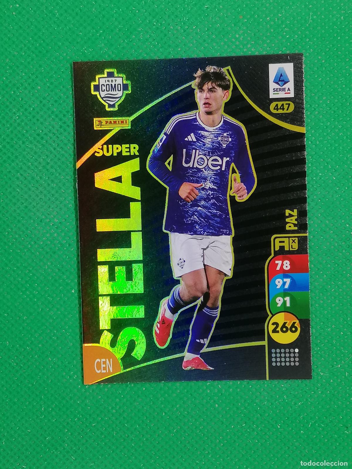 Cromos de F&uacute;tbol: NICO PAZ COMO SUPER STELLA ⚽ SERIE A CALCIO ADRENALYN XL 2025 2026 25 26 ⚽