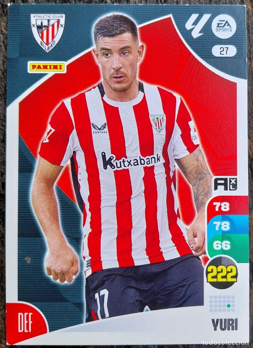 Cromos de F&uacute;tbol: 27 YURI ATHLETIC DE BILBAO FICHAS ALBUM ADRENALYN XL 2024 2025 24 25