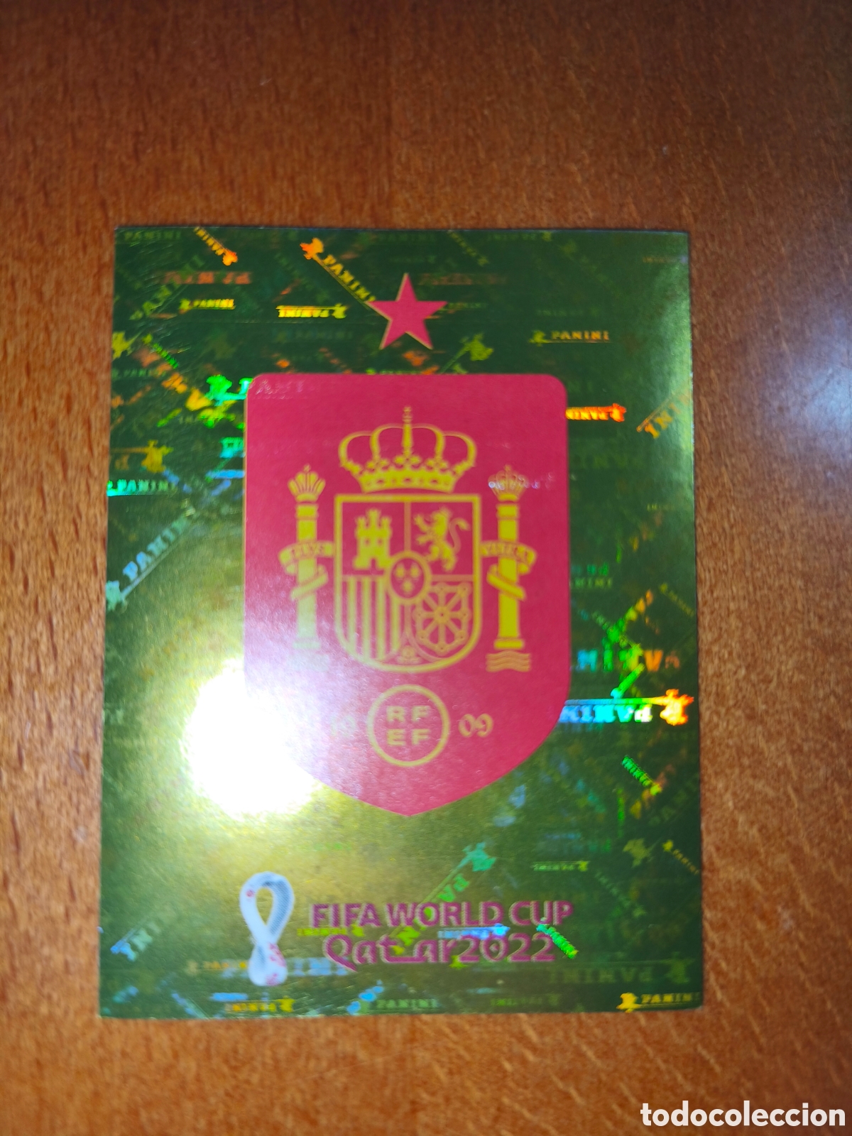 Cromos de F&uacute;tbol: Escudo Espa&ntilde;a ESP 2 Fifa World Cup Qatar 2022 Espa&ntilde;a