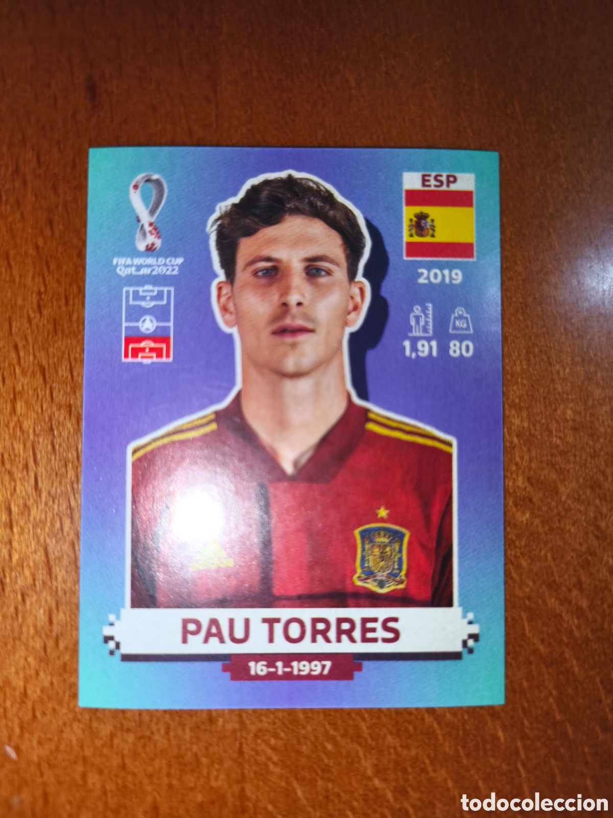 Cromos de F&uacute;tbol: Pau Torres ESP 9 Fifa World Cup Qatar 2022 Espa&ntilde;a