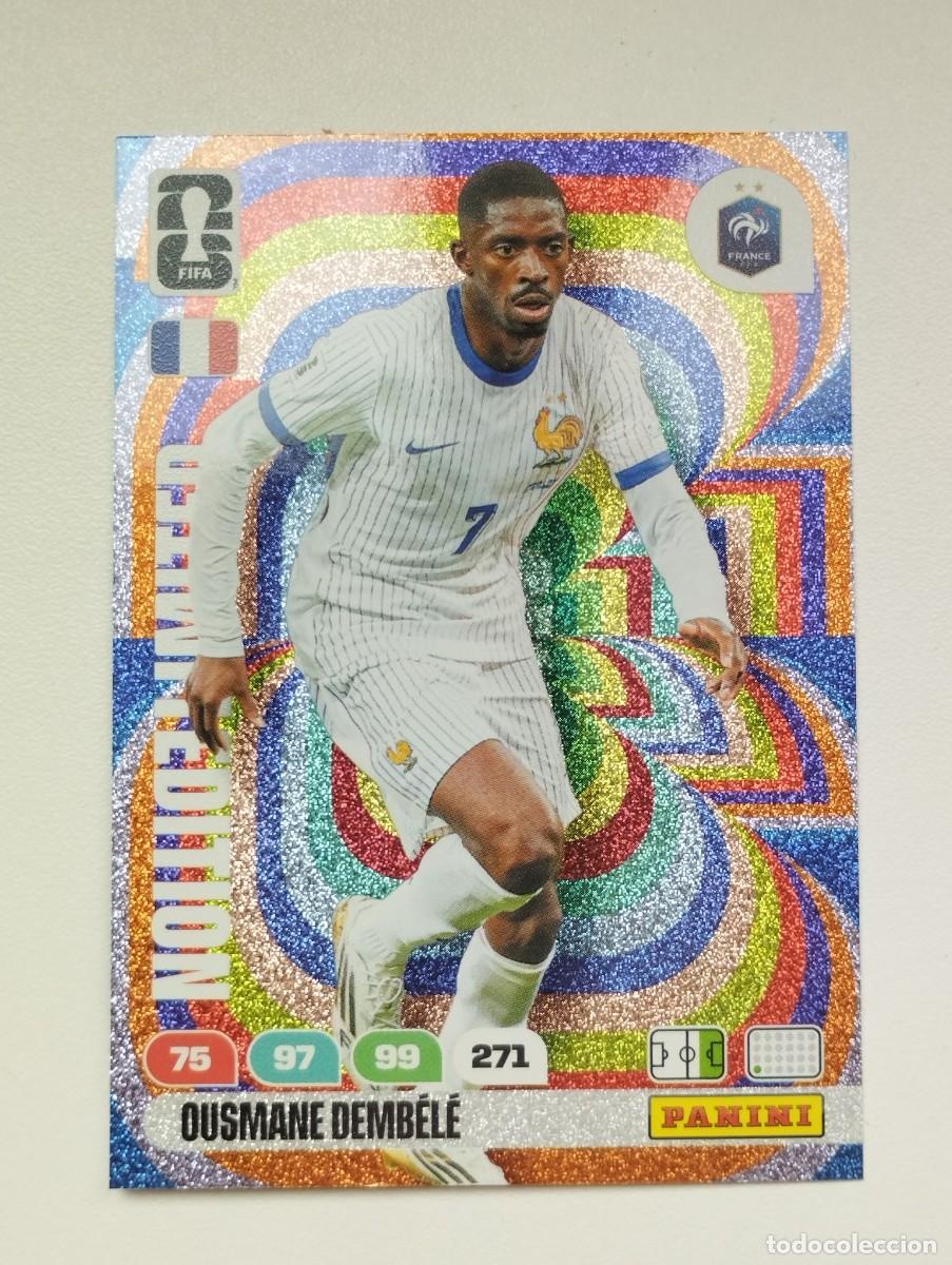 Cromos de F&uacute;tbol: CROMO CARD ADRENALYN MUNDIAL WORLD CUP 2026 LIMITED EDITION OUSMANE DEMBELE FRANCIA