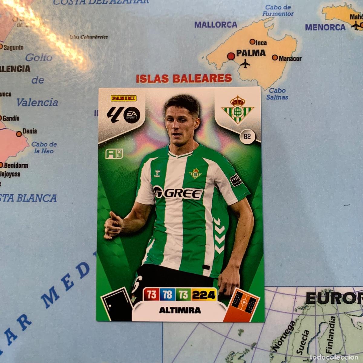 Cromos de F&uacute;tbol: Altimira n&uacute;mero 82 del Betis cromo adrenalyn XL 25-26 2025-2026