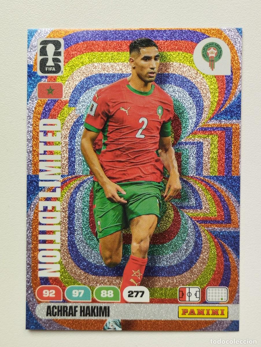 Cromos de F&uacute;tbol: CROMO CARD ADRENALYN MUNDIAL WORLD CUP 2026 LIMITED EDITION ACHRAF HAKIMI MARRUECOS