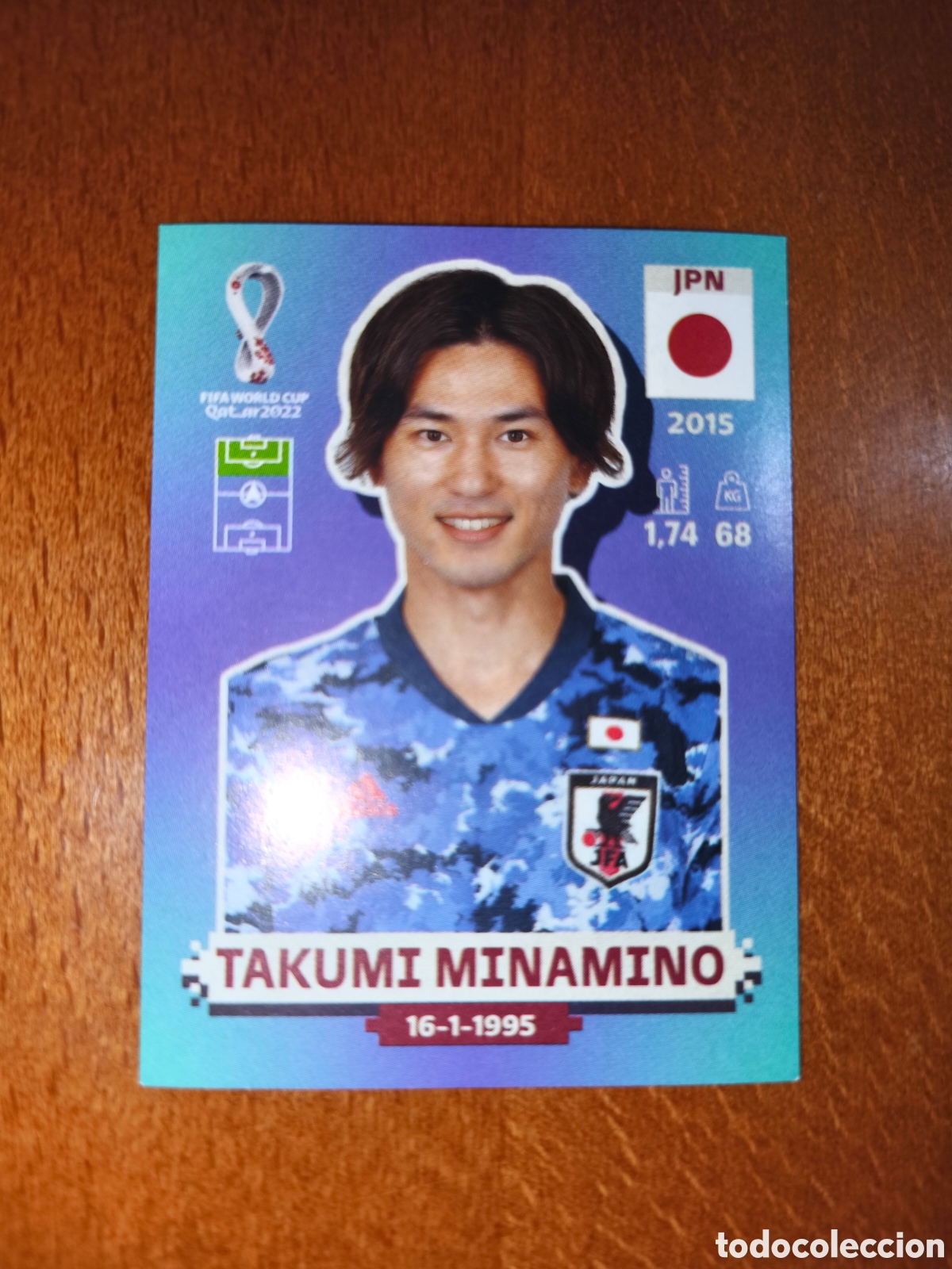 Cromos de F&uacute;tbol: Takumi Minamino JPN 18 Fifa World Cup Qatar 2022 Jap&oacute;n