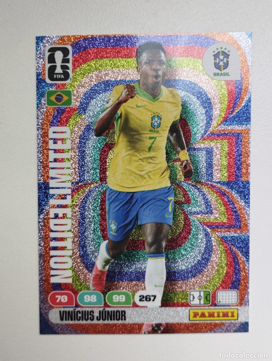 Cromos de F&uacute;tbol: CROMO CARD ADRENALYN MUNDIAL WORLD CUP 2026 LIMITED EDITION VINICIUS JUNIORS BRASIL