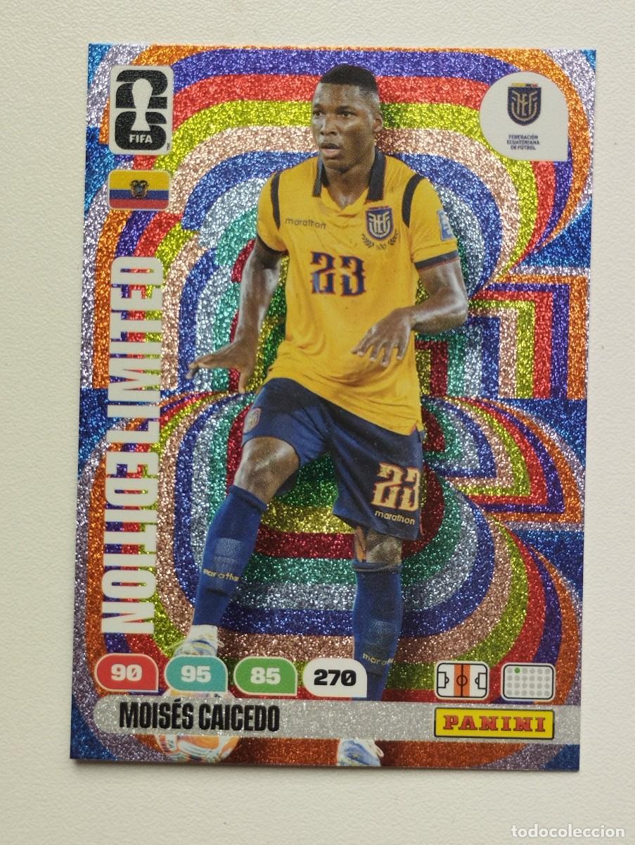 Cromos de F&uacute;tbol: CROMO CARD ADRENALYN MUNDIAL WORLD CUP 2026 LIMITED EDITION MOISES CAICEDO ECUADOR
