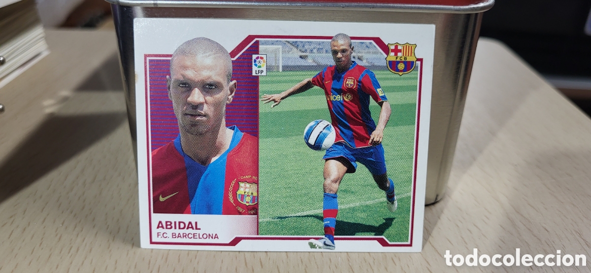Fu&szlig;ball-Sticker: ABIDAL F.C. BARCELONA BAR&Ccedil;A LIGA 07 08 2007 2008 EDICIONES ESTE