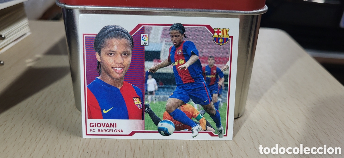Fu&szlig;ball-Sticker: GIOVANI F.C. BARCELONA BAR&Ccedil;A LIGA 07 08 2007 2008 EDICIONES ESTE